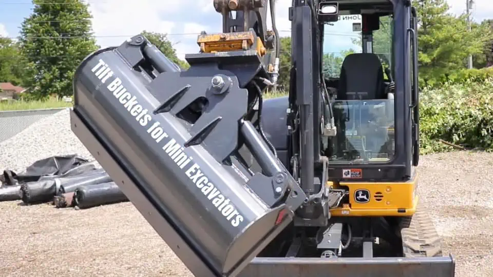 mini excavator bucket types